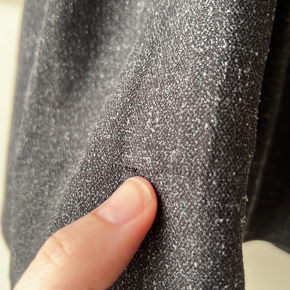 GAP Dark Grey Speckled With Pockets Front Pleated Mini Skirt Size 4 - Picture 4 of 14